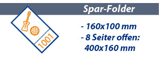 Spar-Folder 160x400 offen