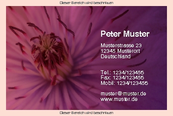 Visitenkarten Euroformat