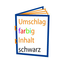 Umschlag Vollfarbig, Inhalt schwarz/weiß