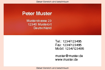 Visitenkarten Euroformat
