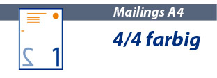 Kopie von Speedmailing A4 4/4 Offsetdruck