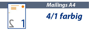 Speedmailing A4 4/1 Offsetdruck