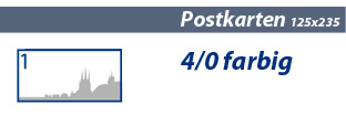 Mail Postkarten 125x235 4/0 