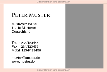 Visitenkarten Euroformat