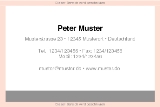 Visitenkarten Euroformat