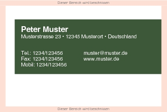 Visitenkarten Euroformat