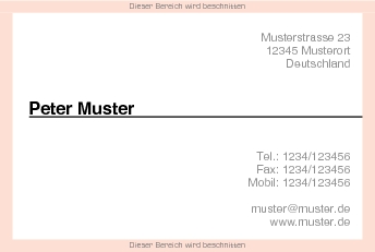 Visitenkarten Euroformat
