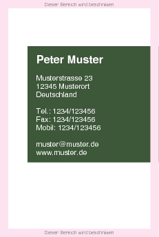 Visitenkarten Euroformat